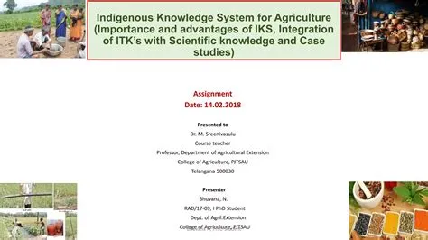  Indigenous Knowledge Systems for Sustainable Agriculture: A Masterful Tapestry Woven From Nature's Wisdom